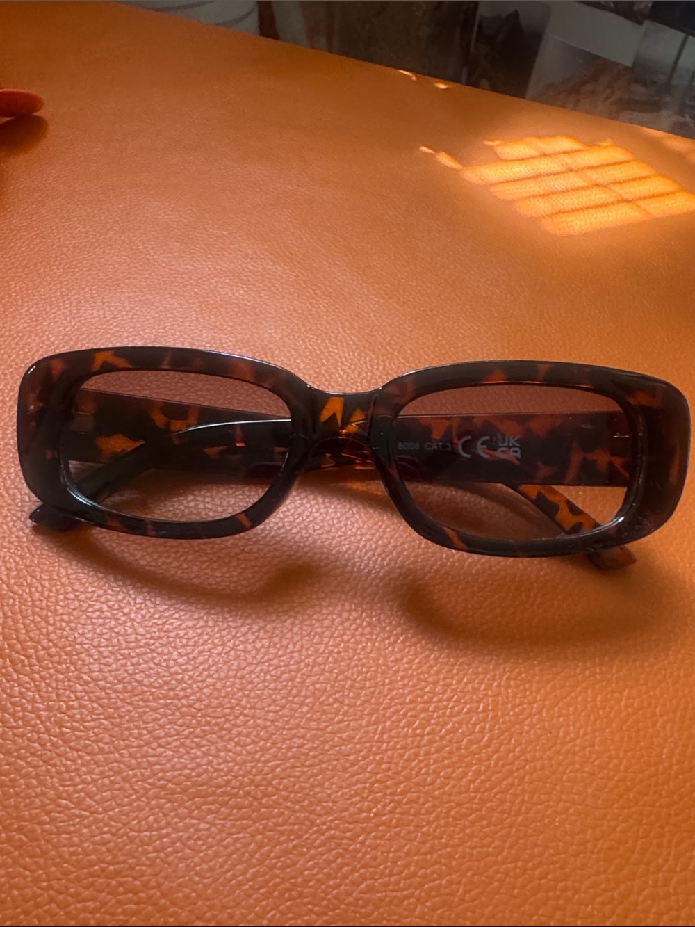 Tortoiseshell Rectangle Sunglasses